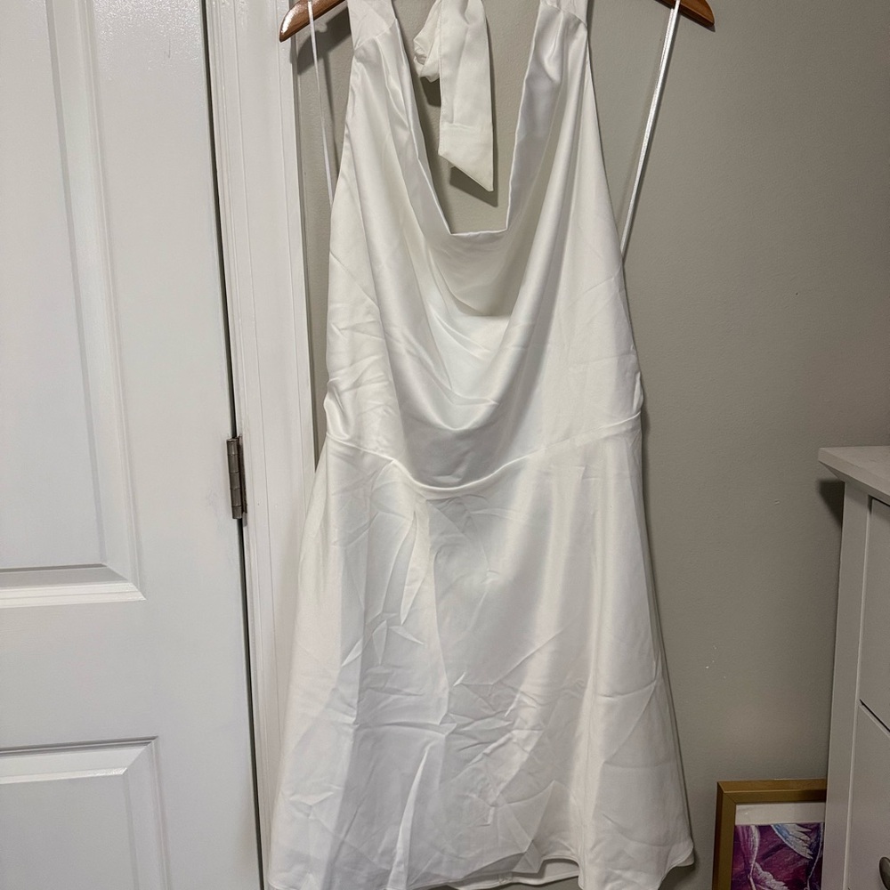 Abercrombie & Fitch White Backless Dress